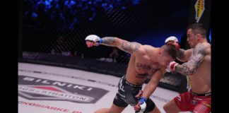 Roberto Soldic tuż po zwycięstwie z Krystianem Kaszubowskim na KSW 49