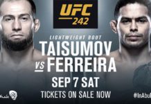 Mairbek Taisumov vs. Diego Ferreira na UFC 242