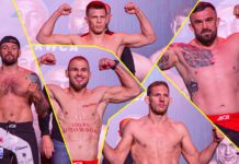 Skrót z ważenia przed ACA 96 w Łodzi – Held, Omielańczuk, Strus, Celiński, Bandel, Pawlak