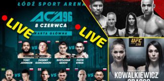 MMARocks Live! ACA 96 w Łodzi + UFC 238 z udziałem Karoliny Kowalkiewicz! Środa – 19:30!