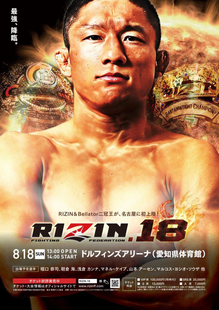 rizin 18 rozpiska