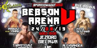 Bebson Arena 5: wyniki – Łopaczyk rozbija Udawiko w pierwszej rundzie
