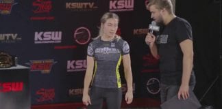 Aleksandra Rola pokazuje umiejętności na media treningu przed KSW 50