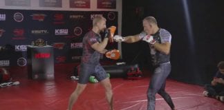 Antoni Chmielewski pokazał moc na media treningu przed KSW 50
