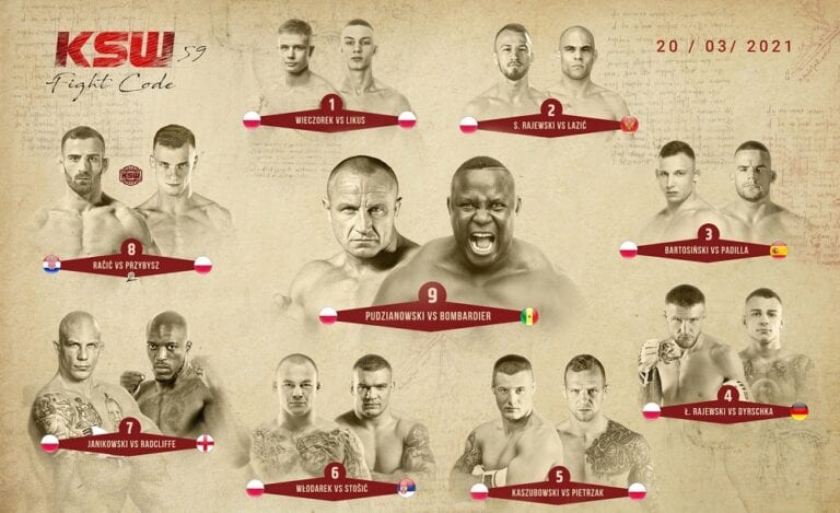 KSW 59 - pełna karta walk. Sprawdź, kto zawalczy 20 marca ...