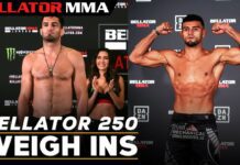 Bellator 250 – wyniki ważenia + spotkania twarzą w twarz (WIDEO)