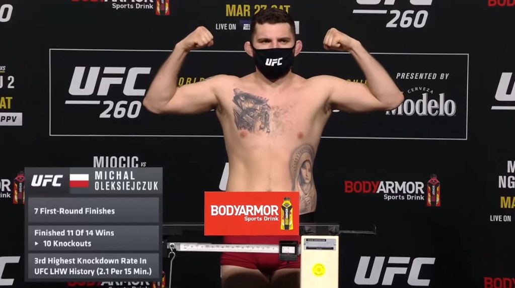 oleksiejczuk ważenie ufc