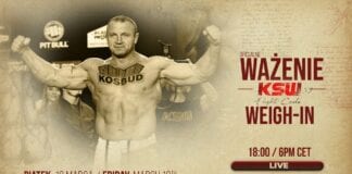 Ważenie przed galą KSW 59 na żywo od 18:00 (WIDEO)