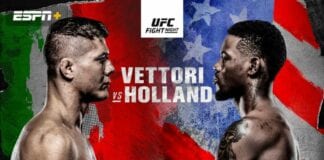UFC Fight Night: Vettori vs Holland – wyniki gali z walką Mateusza Gamrota