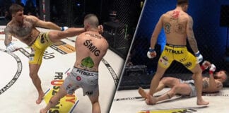 Ciężki nokaut na gali KSW 60! Ion Surdu potężnym wysokim kopnięciem skończył Koziorzębskiego (WIDEO) ksw 60 nokaut surdu koziorzębski