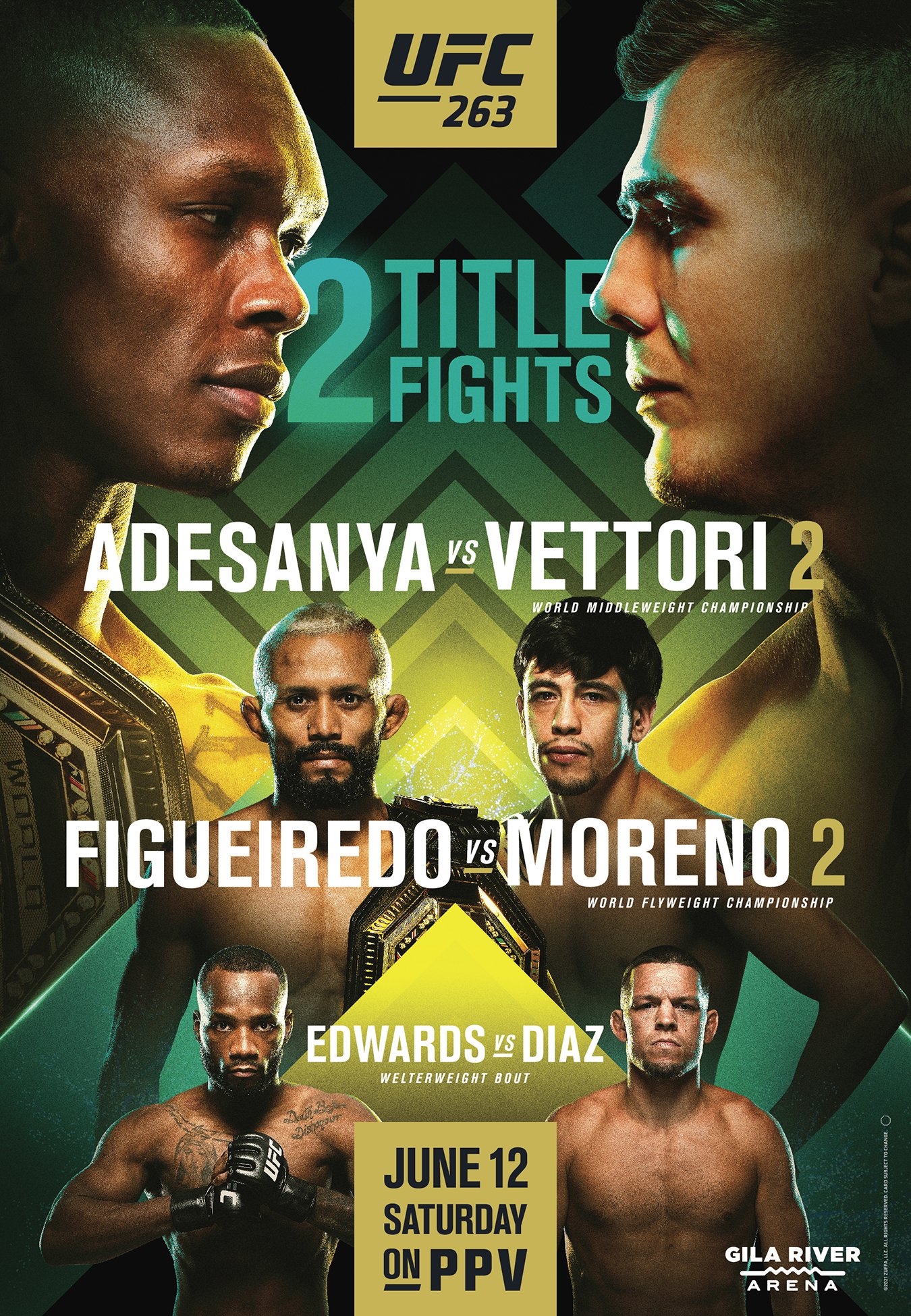 Ufc 263 UFC 263 Weighins Israel Adesanya vs Marvin Vettori