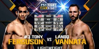 Zwroty akcji, knockdowny i poddanie. UFC przypomina starcie Fergusona z Vannatą