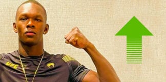 Adesanya awansował w rankingu najlepszych zawodników bez podziału na wagę