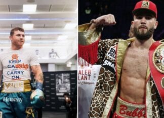 Canelo Alvarez vs Caleb Plant – finalizacja walki na ostatniej prostej
