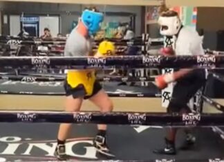 (WIDEO) Saul 'Canelo’ Alvarez ciężko sparuje z Ronaldem Ellisem