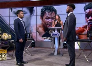 (WIDEO) Pierwsze spotkanie Manny’ego Pacquiao z Errolem Spencem Jr