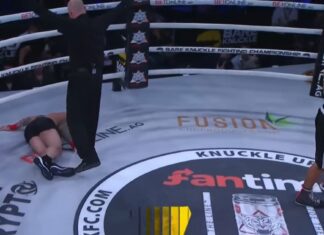 WIDEO: Ależ BOMBA! Piekielny nokaut w walce na gołe pięści