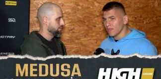 Meduza tłumaczy bójkę na ważeniu z Ratajem przed High League – Nie może być tak że on mnie łapie!