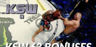 KSW 63: Organizacja przyznała bonusy po gali swoim zawodnikom