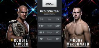 UFC przypomina krwawą wojnę MacDonalda z Lawlerem (WIDEO)