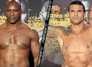 (WIDEO) Pełne ważenie gali boksu Holyfield vs Belfort – Tito Ortiz nie zrobił wagi na pojedynek z Andersonem Silvą