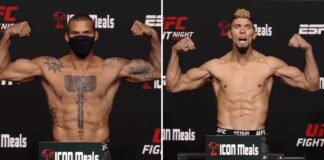 UFC Vegas 38: Santos vs Walker – wyniki oraz wideo z ważenia. Krzysztof Jotko w limicie