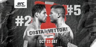 UFC Vegas 41: Vettori vs Costa – karta walk, godziny transmisji