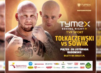 TYMEX Boxing Night 19: Patryk 'Gleba’ Tołkaczewski vs Paweł Sowik dodane do karty walk