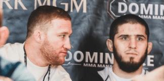 Islam Makhachev i Justin Gaethje umawiają się na „wojnę” w oktagonie UFC