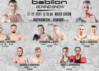 Babilon Boxing Show: Karta walk i ważenie przed galą w Radomiu