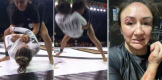 Pretendentka do pasa UFC, Carla Esparza doznała mocnego rozcięcia w walce grapplingowej (WIDEO)