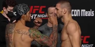 Mateusz Gamrot zrobił wagę przed walką z Diego Ferreirą na UFC Vegas 45 – wyniki ważenia