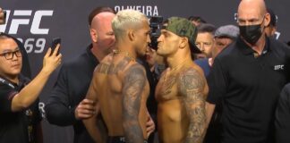 Ceremonia ważenia i ostatnie spotkania twarzą w twarz przed galą UFC 269: Oliveira vs Poirier