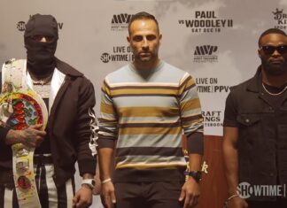 (WIDEO) Spotkanie Jake’a Paula i Tyrona Woodleya twarzą w twarz przed głośnym rewanżem