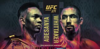 UFC 271: Adesanya vs. Whittaker 2 – karta walk, godziny transmisji UFC 271 Adesanya vs Whittaker
