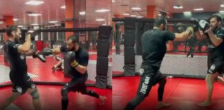 Mamed Khalidov po operacji prezentuje formę na tarczach mamed khalidov