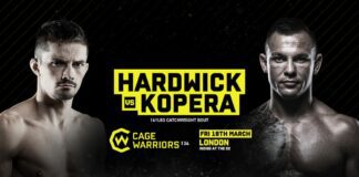 Łukasz Kopera kontra George Hardwick na Cage Warriors 134