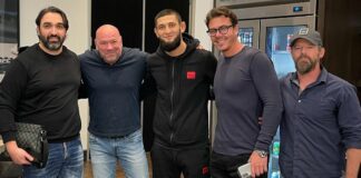 Khamzat Chimaev dotarł do USA i spotkał się z szefem UFC chimev dana white khamzatkhamzat