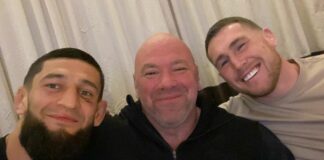 Zdjęcie dnia: Dana White na kolacji z Khamzatem Chimaevem i Darrenem Tillem