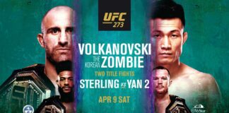 UFC 273: Volkanovski vs Korean Zombie – karta walk, godziny transmisji