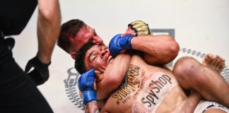 KSW 69: Sebastian Przybysz udusił przeciwnika! Polak był na skraju nokautu, ale obronił tytuł!