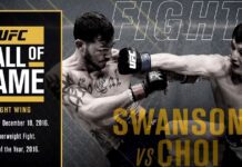 Cub Swanson i Doo Ho Choi trafią do Galerii Sław UFC za fenomenalny pojedynek