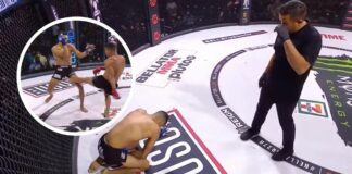 Symulował faul, powtórka wszystko wyjaśniła. Kontrowersyjna sytuacja na Bellator 278 (WIDEO)