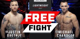 Organizacja UFC przypomina epicką bijatykę Gaethje z Chandlerem (WIDEO)