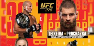 Plakat oraz karta walk UFC 275 z udziałem Joanny Jędrzejczyk