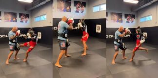 Jędrzejczyk prezentuje szybkość na tarczach i fragmenty treningu (WIDEO) joanna jędrzejczyk