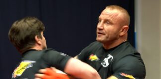 Rozgrzewka Pudziana i Michała Materli przed walką wieczoru na KSW 70