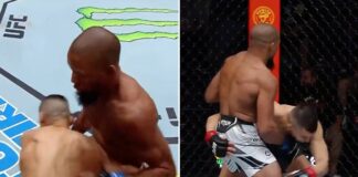 WIDEO: Chciał sprowadzić rywala, ale został znokautowany podbródkowym! Świetny nokaut na gali UFC