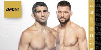 Fanowski plakat gali UFC 280 z udziałem Mateusza Gamrota gamrot dariush