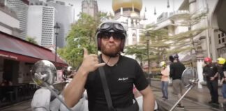 Skuterem przez Singapur z Janem Błachowiczem (WIDEO) jan błachowicz